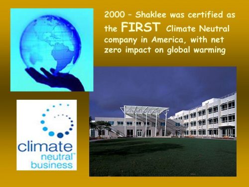 FIRSTClimateNeutralcompanyinAmericawithnetzeroimpactonglobalwarming